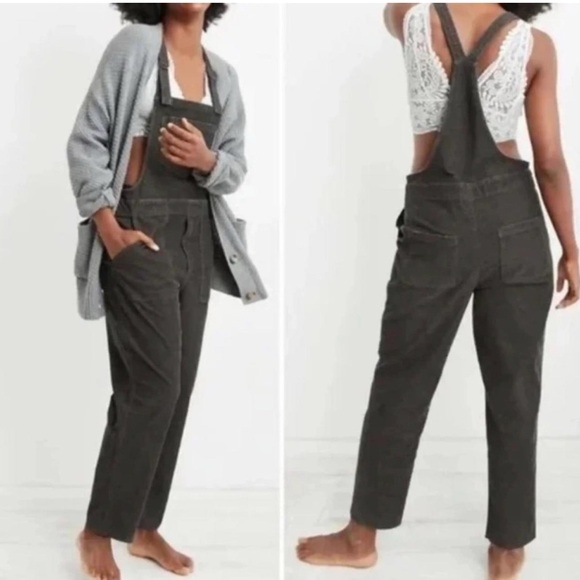aerie Corduroy Overalls - Picture 1 of 9